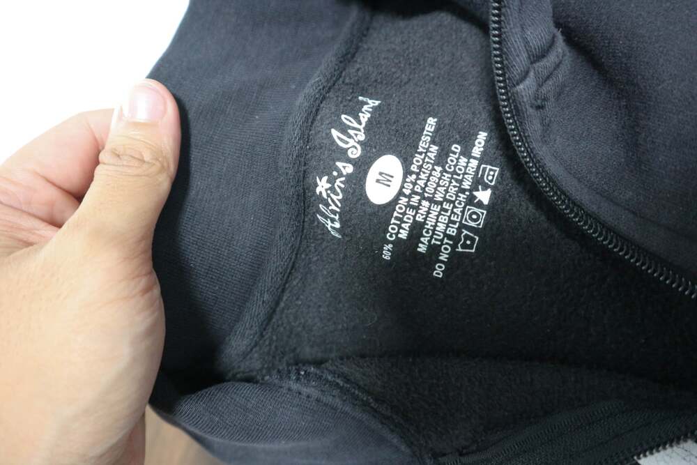 Miami Beach Florida Track Zip Up Jacket Cotton Mens Medium Y2K - Picture 7 of 7
